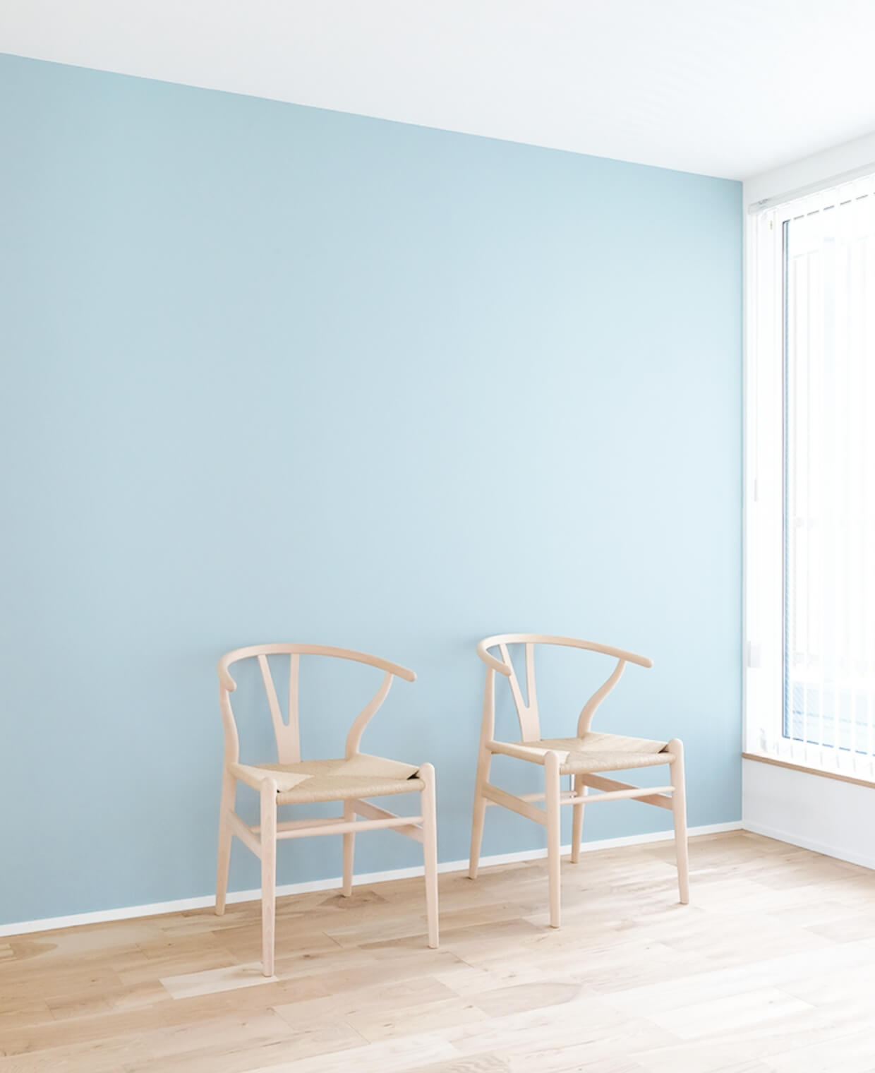 柔らかな色味の塗り壁が優しい雰囲気を演出します。